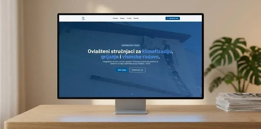 Airos – landing page and development for an air conditioning company