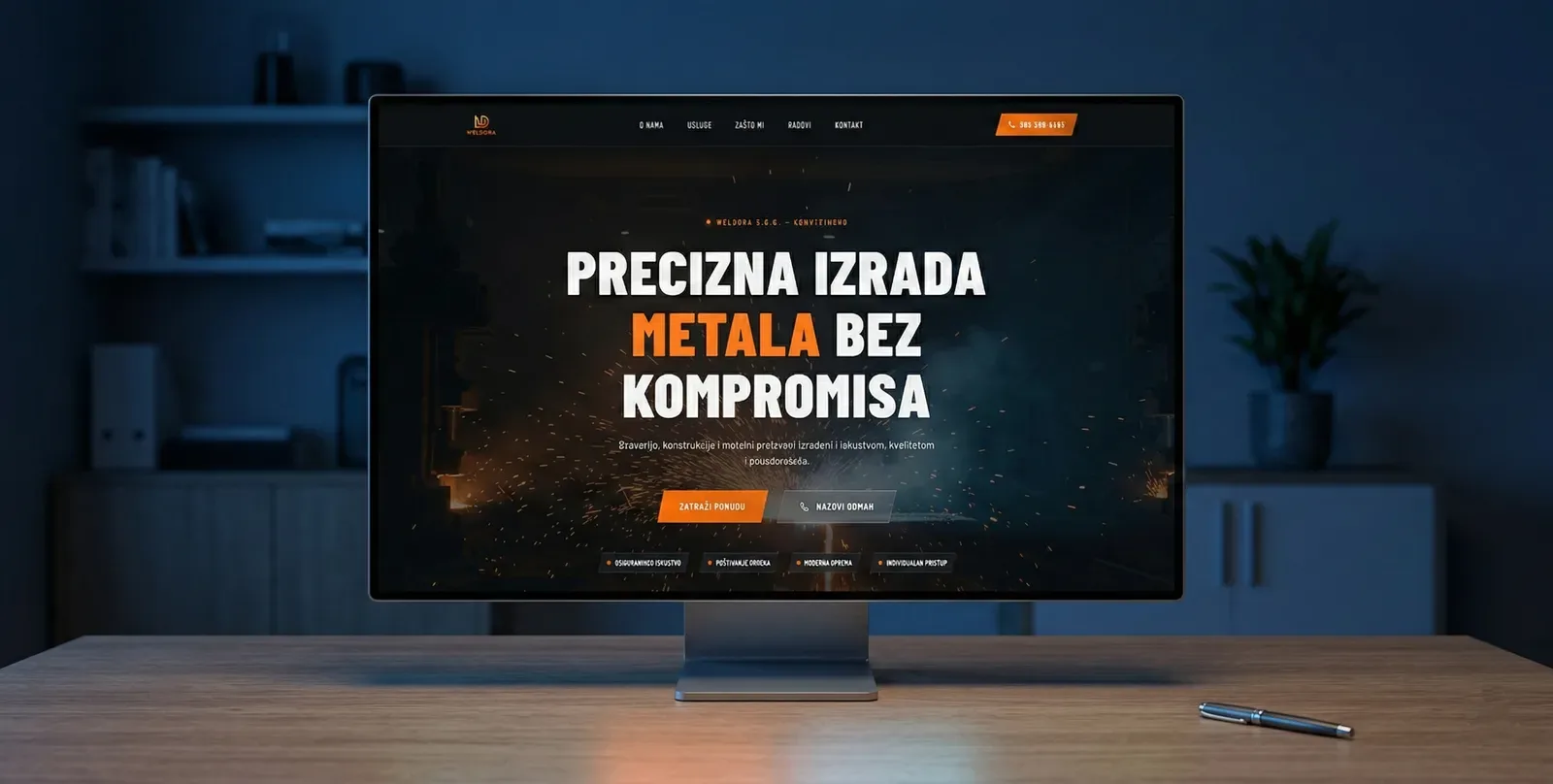 Weldora – branding, landing page and development