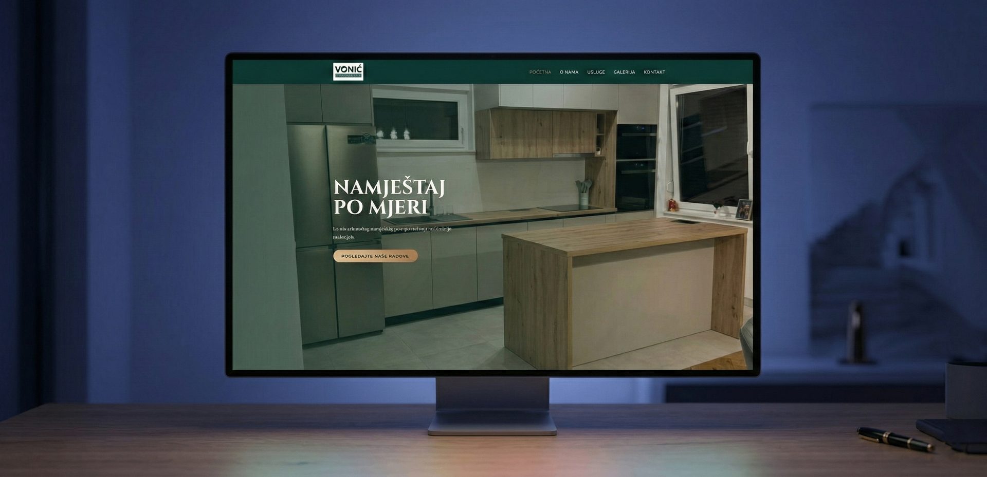 Stolarija Vonić – web design for a carpentry business