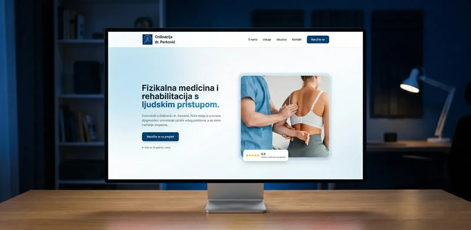 Ordinacija dr. Perković – landing page and development for a medical clinic